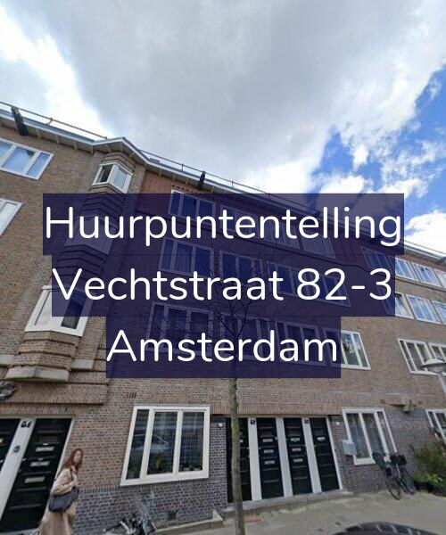 Foto gevel Huurpuntentelling voor Vechtstraat 82-3, Amsterdam