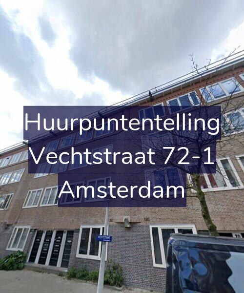 Foto gevel Huurpuntentelling voor Vechtstraat 72-1, Amsterdam