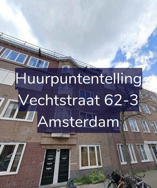 Foto gevel Huurpuntentelling voor Vechtstraat 62-3, Amsterdam