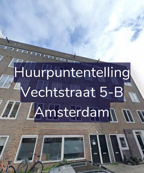 Foto gevel Huurpuntentelling voor Vechtstraat 5-B, Amsterdam