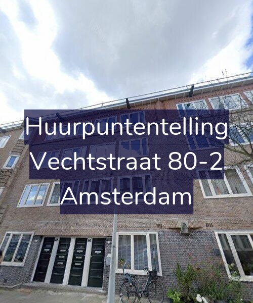 Foto gevel Huurpuntentelling voor Vechtstraat 80-2, Amsterdam
