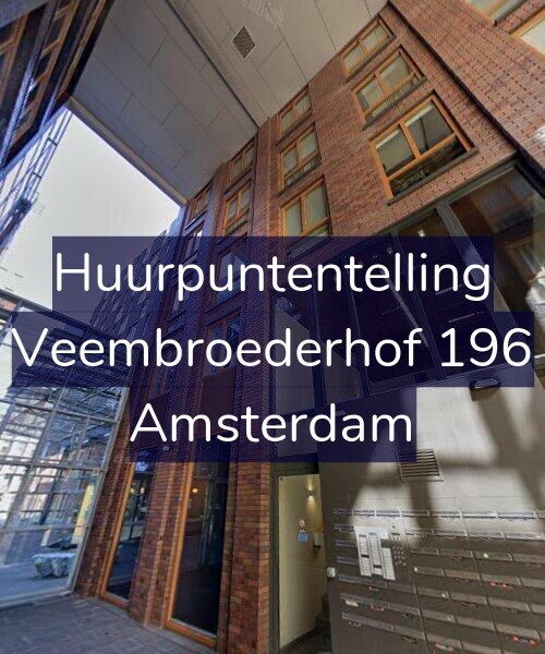 Foto gevel Huurpuntentelling voor Veembroederhof 196, Amsterdam