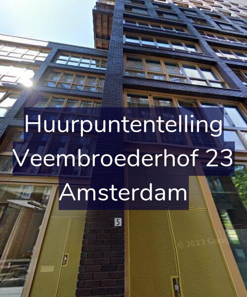 Foto gevel Huurpuntentelling voor Veembroederhof 23, Amsterdam