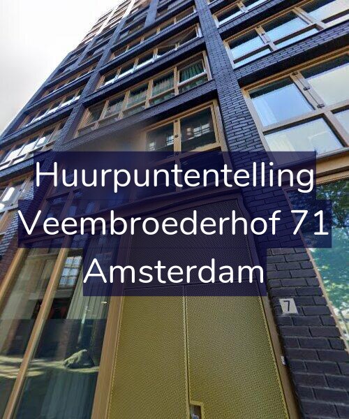 Foto gevel Huurpuntentelling voor Veembroederhof 71, Amsterdam