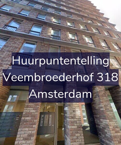 Foto gevel Huurpuntentelling voor Veembroederhof 318, Amsterdam