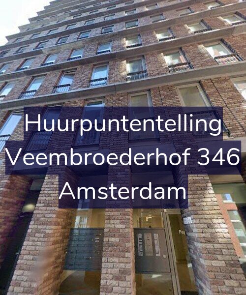 Foto gevel Huurpuntentelling voor Veembroederhof 346, Amsterdam
