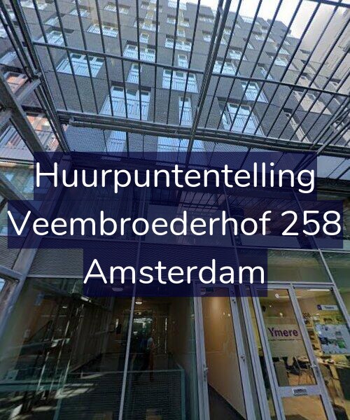 Foto gevel Huurpuntentelling voor Veembroederhof 258, Amsterdam
