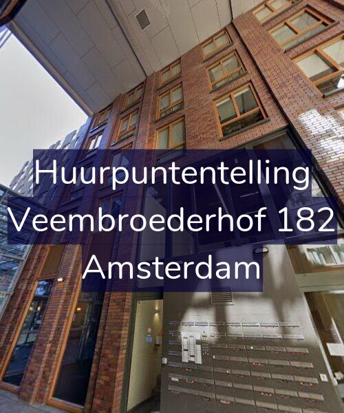 Foto gevel Huurpuntentelling voor Veembroederhof 182, Amsterdam