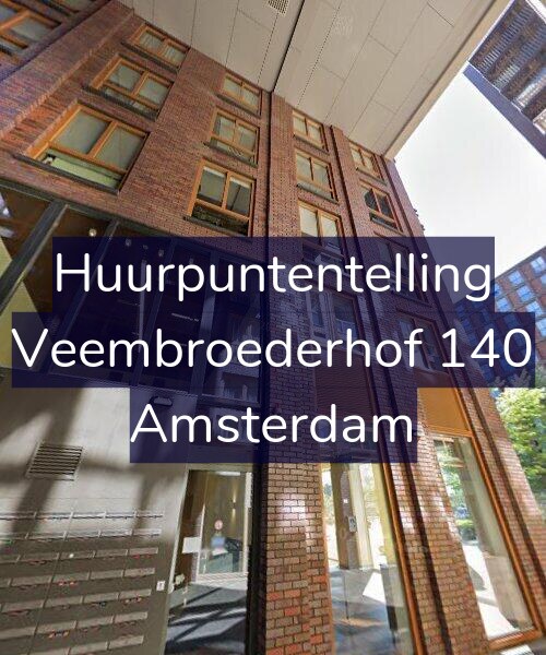 Foto gevel Huurpuntentelling voor Veembroederhof 140, Amsterdam