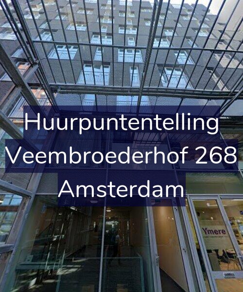 Foto gevel Huurpuntentelling voor Veembroederhof 268, Amsterdam