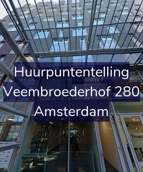 Foto gevel Huurpuntentelling voor Veembroederhof 280, Amsterdam