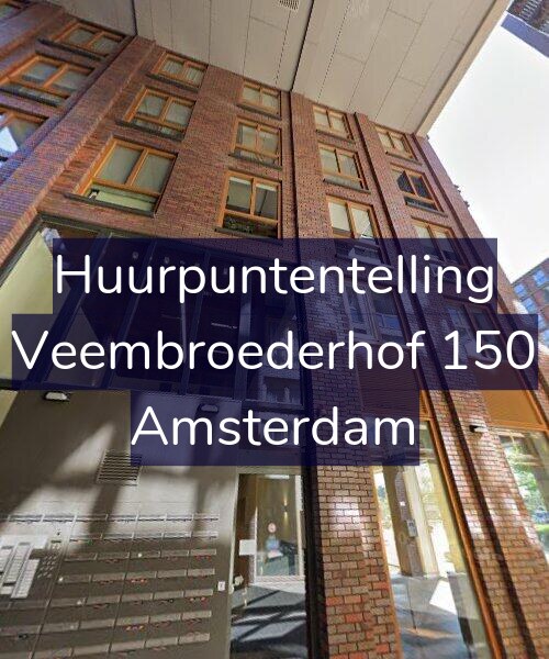 Foto gevel Huurpuntentelling voor Veembroederhof 150, Amsterdam