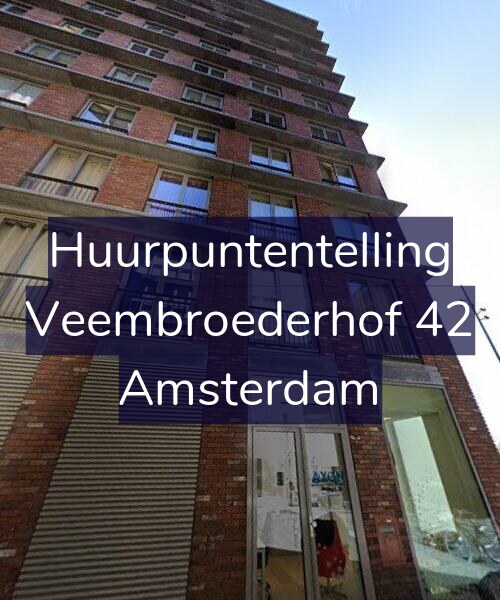 Foto gevel Huurpuntentelling voor Veembroederhof 42, Amsterdam