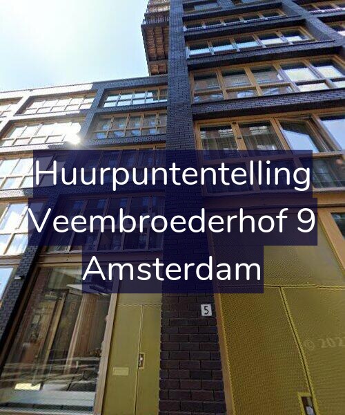Foto gevel Huurpuntentelling voor Veembroederhof 9, Amsterdam