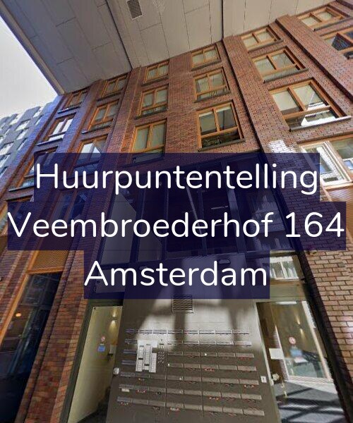 Foto gevel Huurpuntentelling voor Veembroederhof 164, Amsterdam