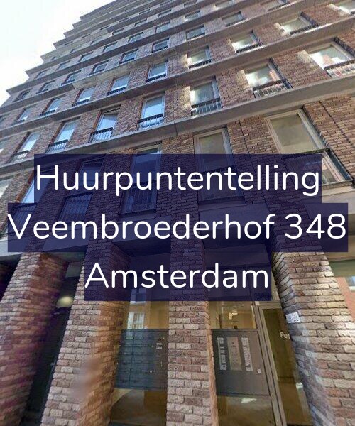 Foto gevel Huurpuntentelling voor Veembroederhof 348, Amsterdam