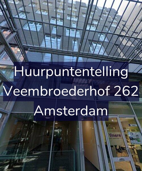 Foto gevel Huurpuntentelling voor Veembroederhof 262, Amsterdam