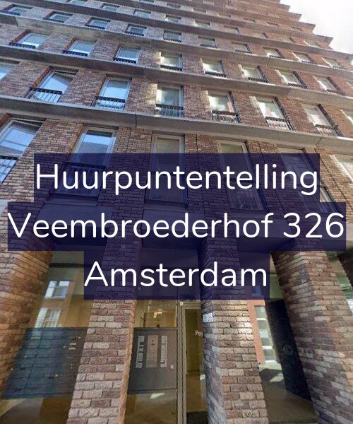 Foto gevel Huurpuntentelling voor Veembroederhof 326, Amsterdam