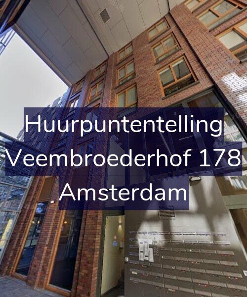 Foto gevel Huurpuntentelling voor Veembroederhof 178, Amsterdam