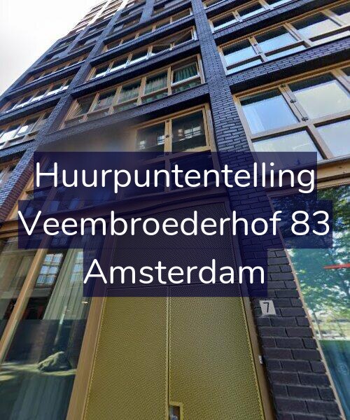 Foto gevel Huurpuntentelling voor Veembroederhof 83, Amsterdam