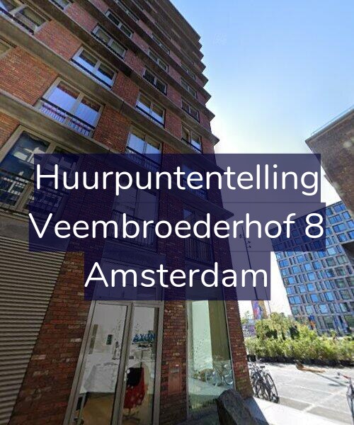 Foto gevel Huurpuntentelling voor Veembroederhof 8, Amsterdam