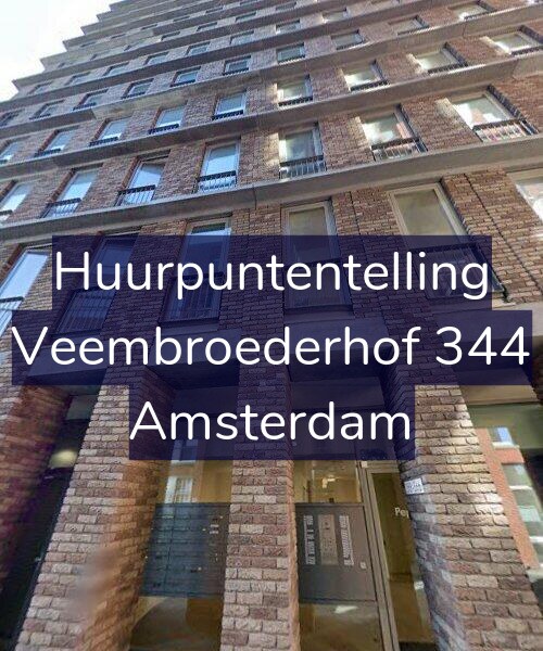 Foto gevel Huurpuntentelling voor Veembroederhof 344, Amsterdam
