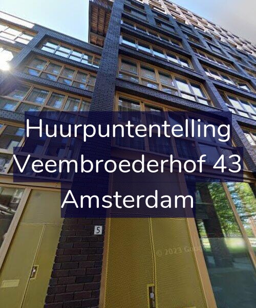 Foto gevel Huurpuntentelling voor Veembroederhof 43, Amsterdam