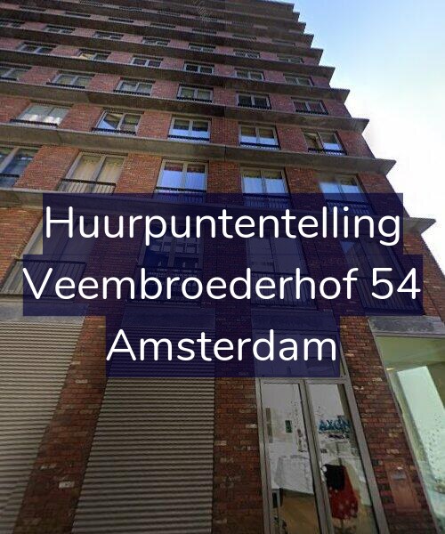 Foto gevel Huurpuntentelling voor Veembroederhof 54, Amsterdam