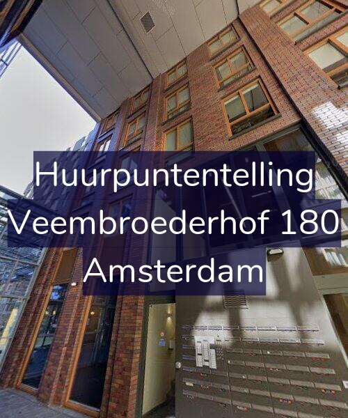 Foto gevel Huurpuntentelling voor Veembroederhof 180, Amsterdam