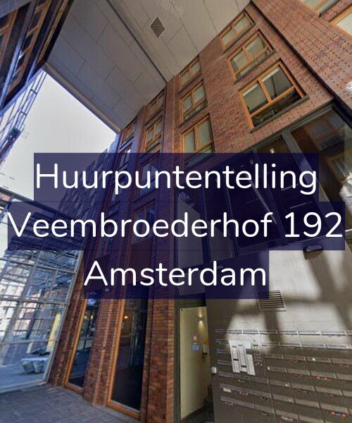 Foto gevel Huurpuntentelling voor Veembroederhof 192, Amsterdam