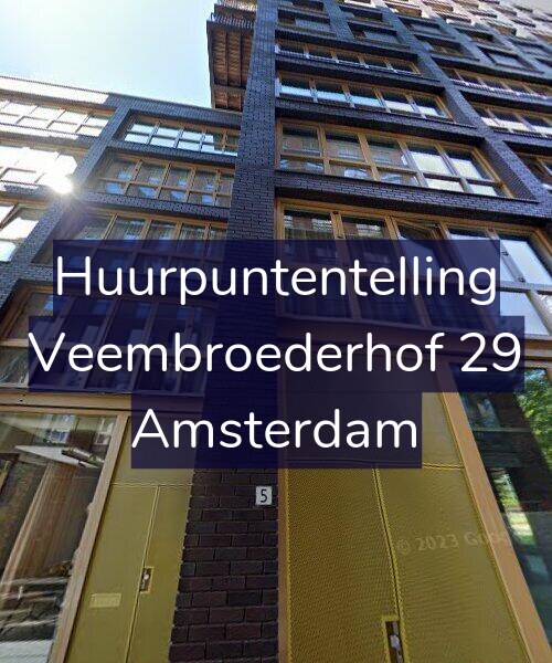 Foto gevel Huurpuntentelling voor Veembroederhof 29, Amsterdam