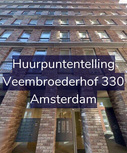 Foto gevel Huurpuntentelling voor Veembroederhof 330, Amsterdam