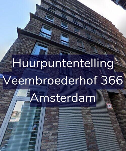 Foto gevel Huurpuntentelling voor Veembroederhof 366, Amsterdam