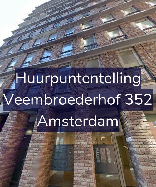 Foto gevel Huurpuntentelling voor Veembroederhof 352, Amsterdam