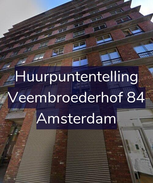 Foto gevel Huurpuntentelling voor Veembroederhof 84, Amsterdam