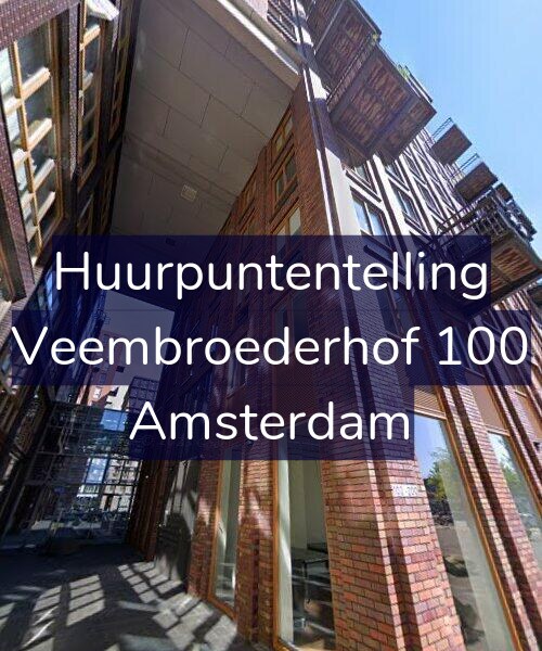Foto gevel Huurpuntentelling voor Veembroederhof 100, Amsterdam