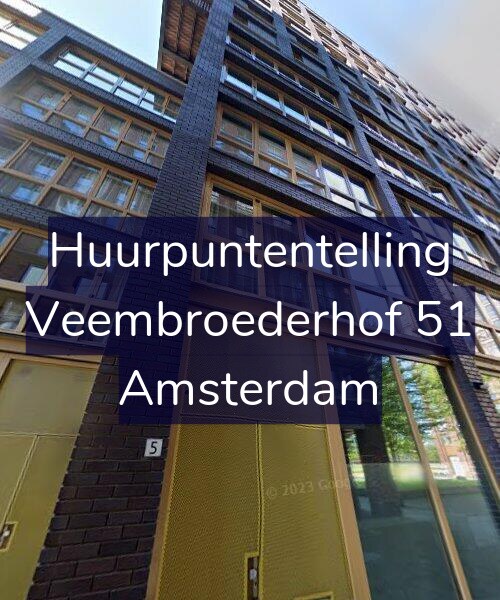 Foto gevel Huurpuntentelling voor Veembroederhof 51, Amsterdam