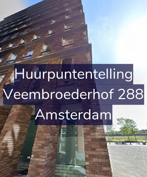 Foto gevel Huurpuntentelling voor Veembroederhof 288, Amsterdam