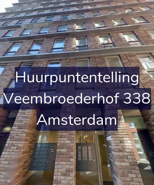 Foto gevel Huurpuntentelling voor Veembroederhof 338, Amsterdam
