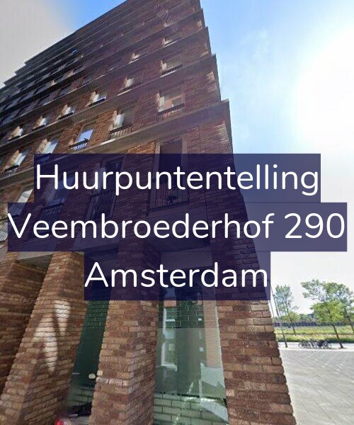 Foto gevel Huurpuntentelling voor Veembroederhof 290, Amsterdam