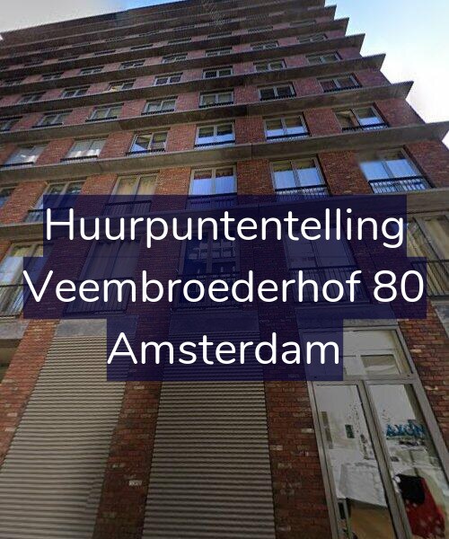 Foto gevel Huurpuntentelling voor Veembroederhof 80, Amsterdam