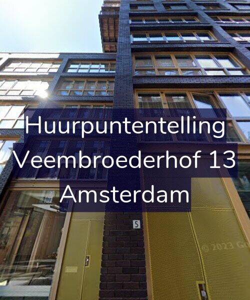 Foto gevel Huurpuntentelling voor Veembroederhof 13, Amsterdam