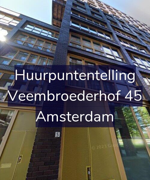 Foto gevel Huurpuntentelling voor Veembroederhof 45, Amsterdam