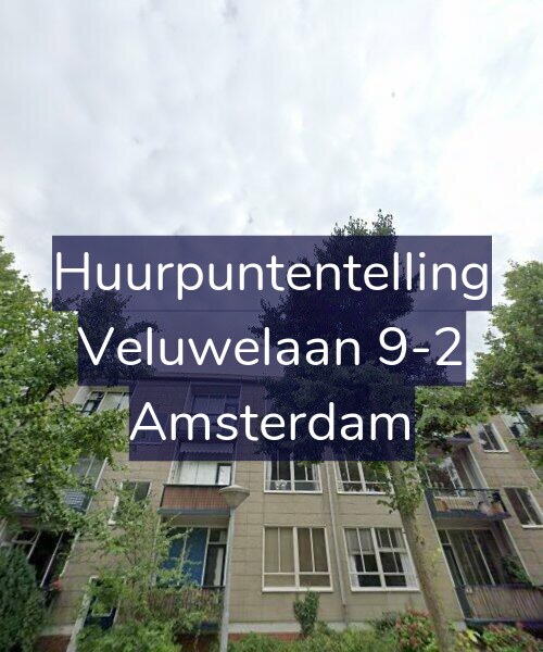 Foto gevel Huurpuntentelling voor Veluwelaan 9-2, Amsterdam
