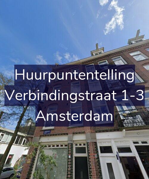 Foto gevel Huurpuntentelling voor Verbindingstraat 1-3, Amsterdam