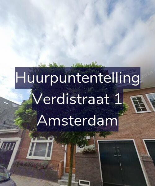 Foto gevel Huurpuntentelling voor Verdistraat 1, Amsterdam