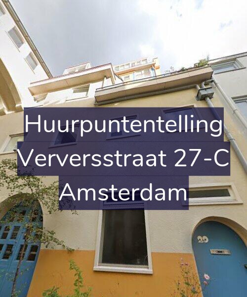 Foto gevel Huurpuntentelling voor Verversstraat 27-C, Amsterdam