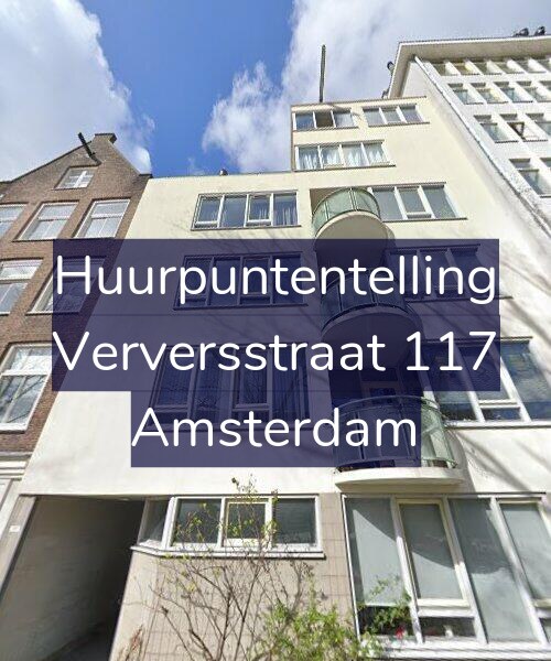 Foto gevel Huurpuntentelling voor Verversstraat 117, Amsterdam
