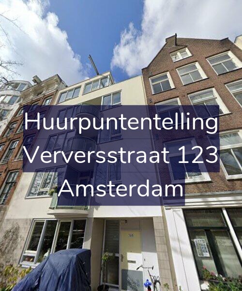 Foto gevel Huurpuntentelling voor Verversstraat 123, Amsterdam