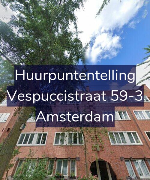 Foto gevel Huurpuntentelling voor Vespuccistraat 59-3, Amsterdam